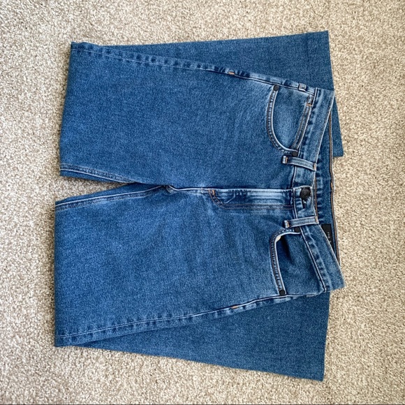 🍉RAG & BONE High Rise Straight Stretchy Jeans Crop Medium Wash Blue - Picture 12 of 16